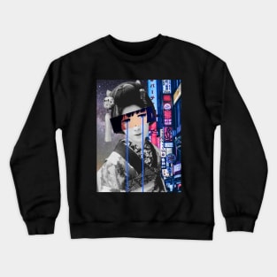 Aesthetic  Anime Neon Geisha Crewneck Sweatshirt